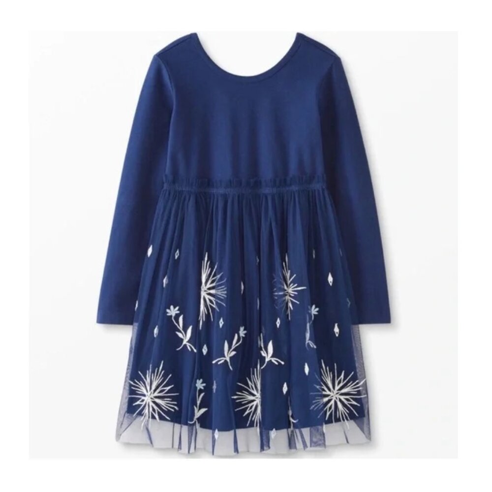 NEW Hanna Andersson Disney Frozen Tulle Dress Size 12 (150cm)